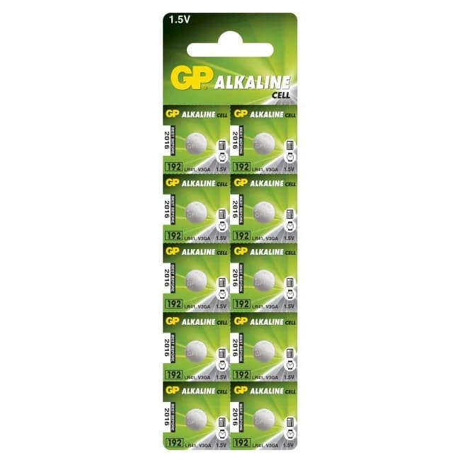 GP ALKALINE BUTTON CELL LR41 – GP BATTERIES