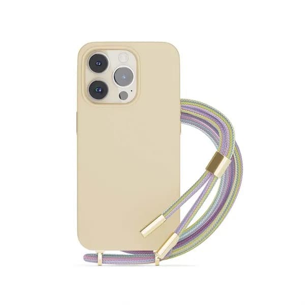 Epico Silicone Necklace, iPhone 14 Plus -suojakuori, Vaaleanpunainen – EPICO