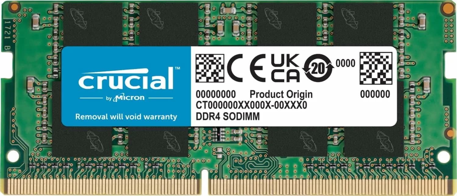 Crucial SO-DIMM 8 Gt (1 x 8 Gt) DDR4 3200 MHz, CL22 -muisti – Crucial