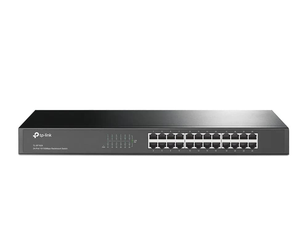 TP-Link verkkokytkin, 24-ports, 10/100 Mbps, RJ45, 19"