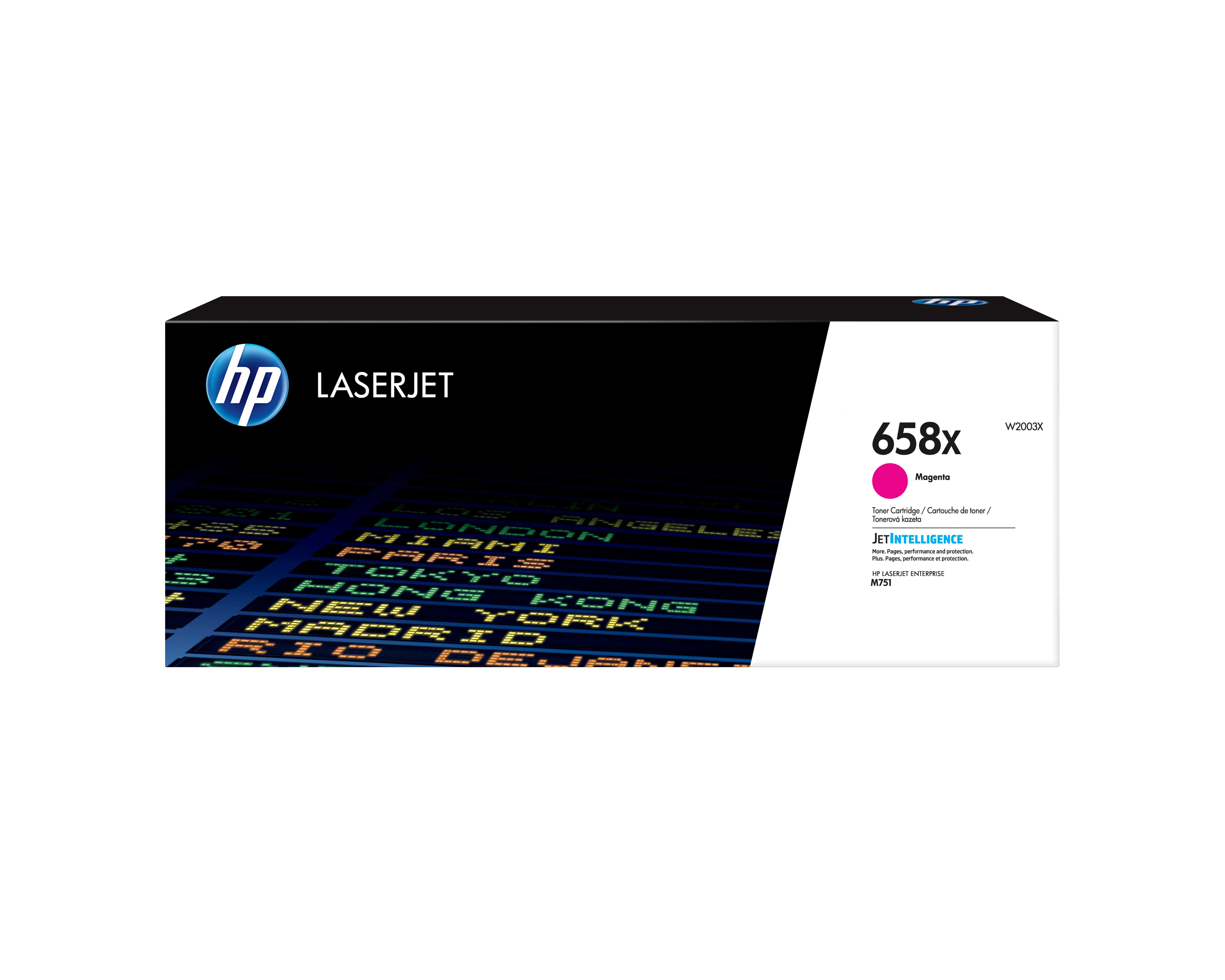 HP 658X Korkea kapasiteetti -laservärikasetti, magenta