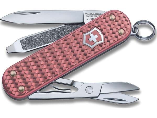 Victorinox Classic SD Precious Alox -linkkuveitsi, 58 millimetriä, Hento ruusu