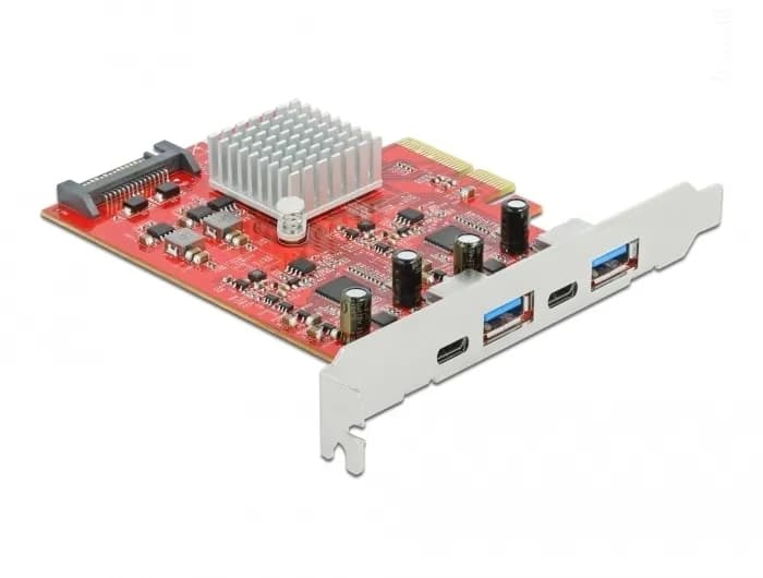 Delock PCI Express x4 Card to SuperSpeed USB 10 Gbps with 2 x USB Type – De-Lock