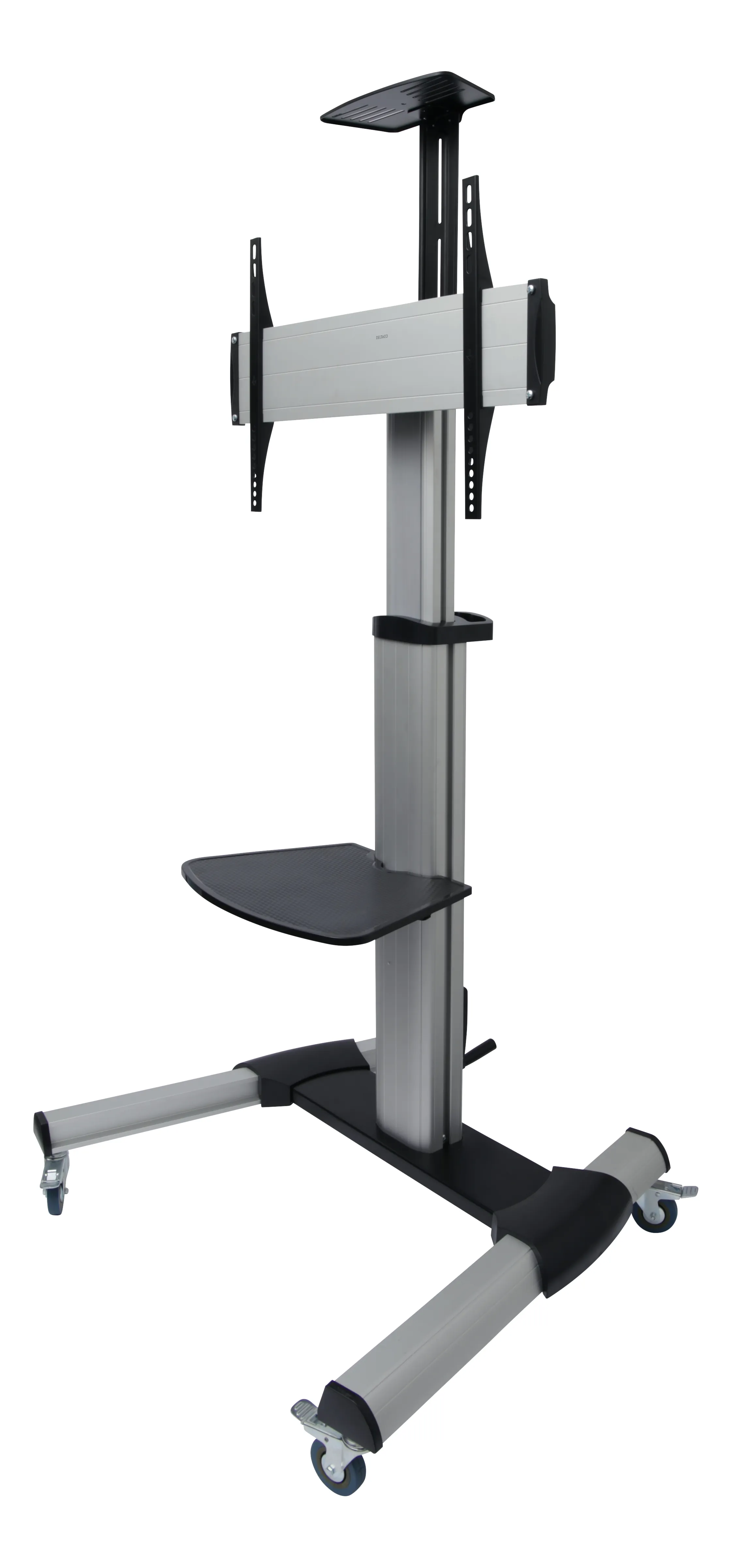 DELTACO Office Display Cart, crank handle, 37"-70",50kg,port-landscape – Deltaco