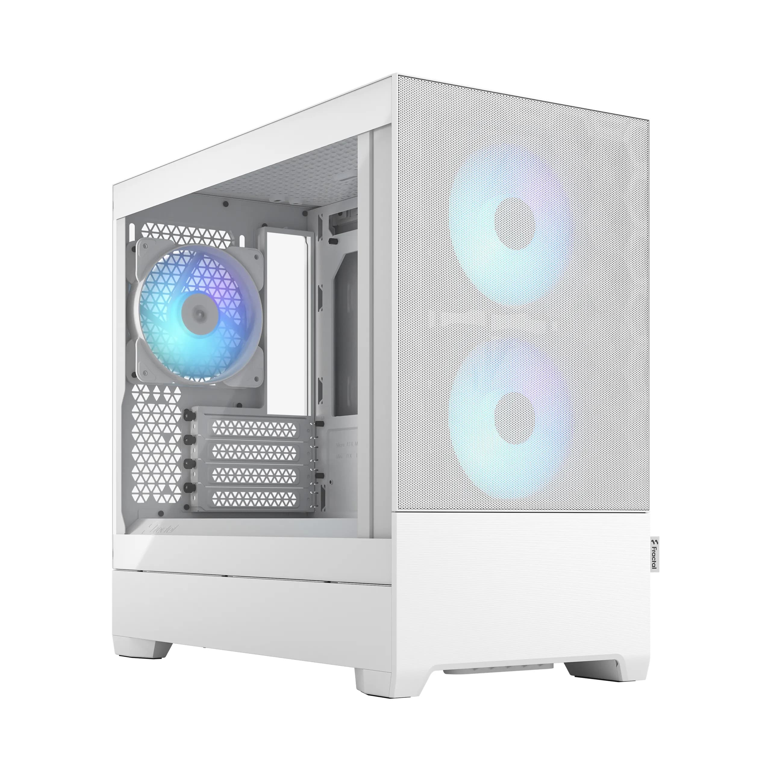 Fractal Design Pop Mini Air RGB -micro-ATX-kotelo RGB-valaistuksella ja ikkunalla, valkoinen – Fractal Design