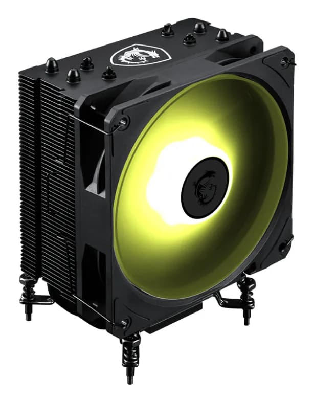 MSI MAG COREFROZR AA13, 120 mm ARGB -prosessorijäähdytin, musta / valkoinen