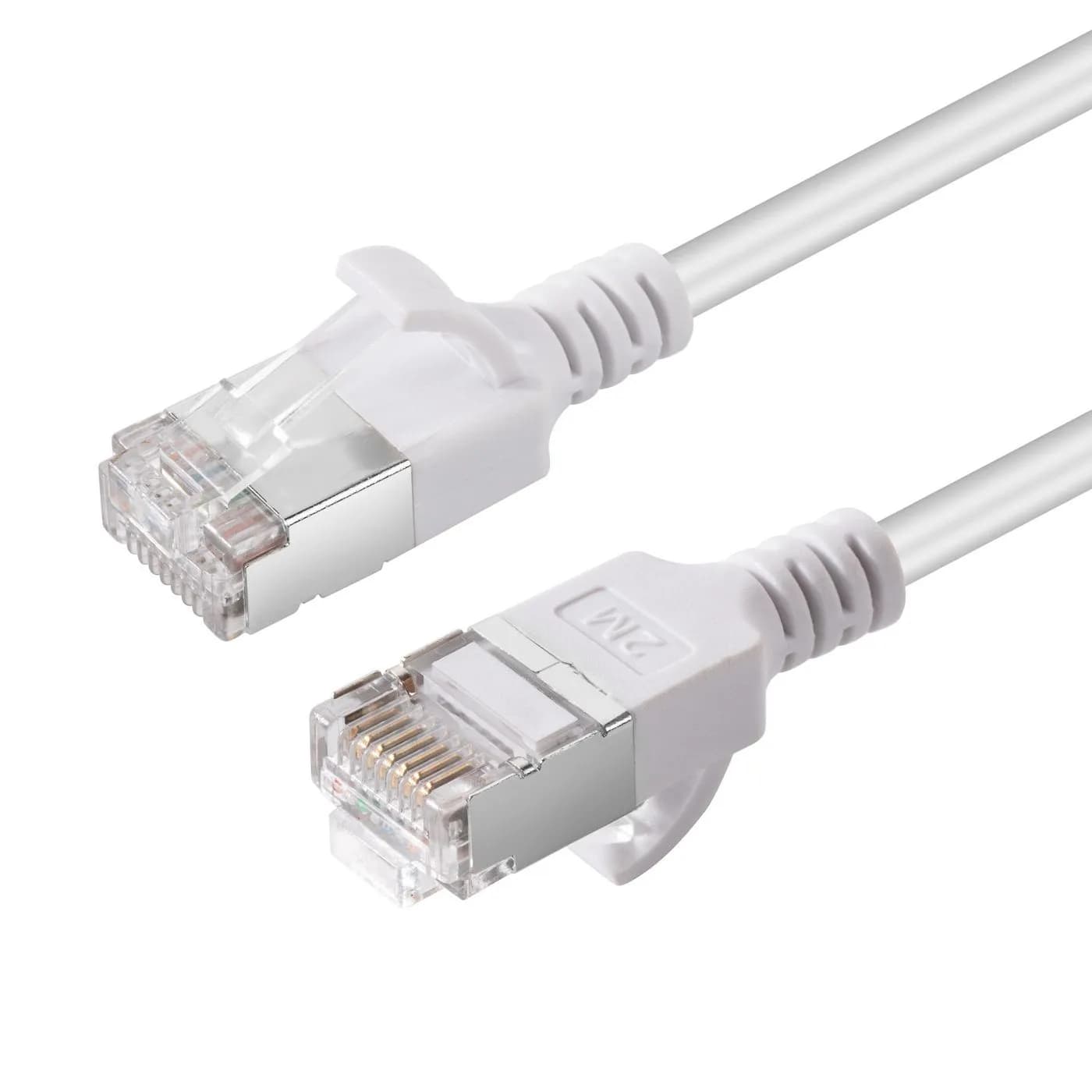 MicroConnect Cat6a U/FTP RJ45 1m -verkkokaapeli, valkoinen