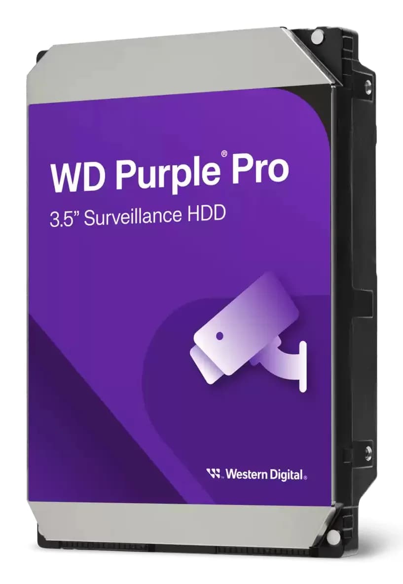 WD Purple Pro 3.5" 12 Tt, 7200 RPM, 512 MB, SATA III -kovalevy (valvontakäyttöön)