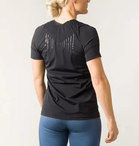 SWEDISH POSTURE T-Shirt Women Posture Reminder XS Black