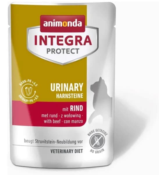 Animonda Integra Protect Urinary Struvite with Beef, Kissan märkäruoka, Adult, 85 g – Animonda