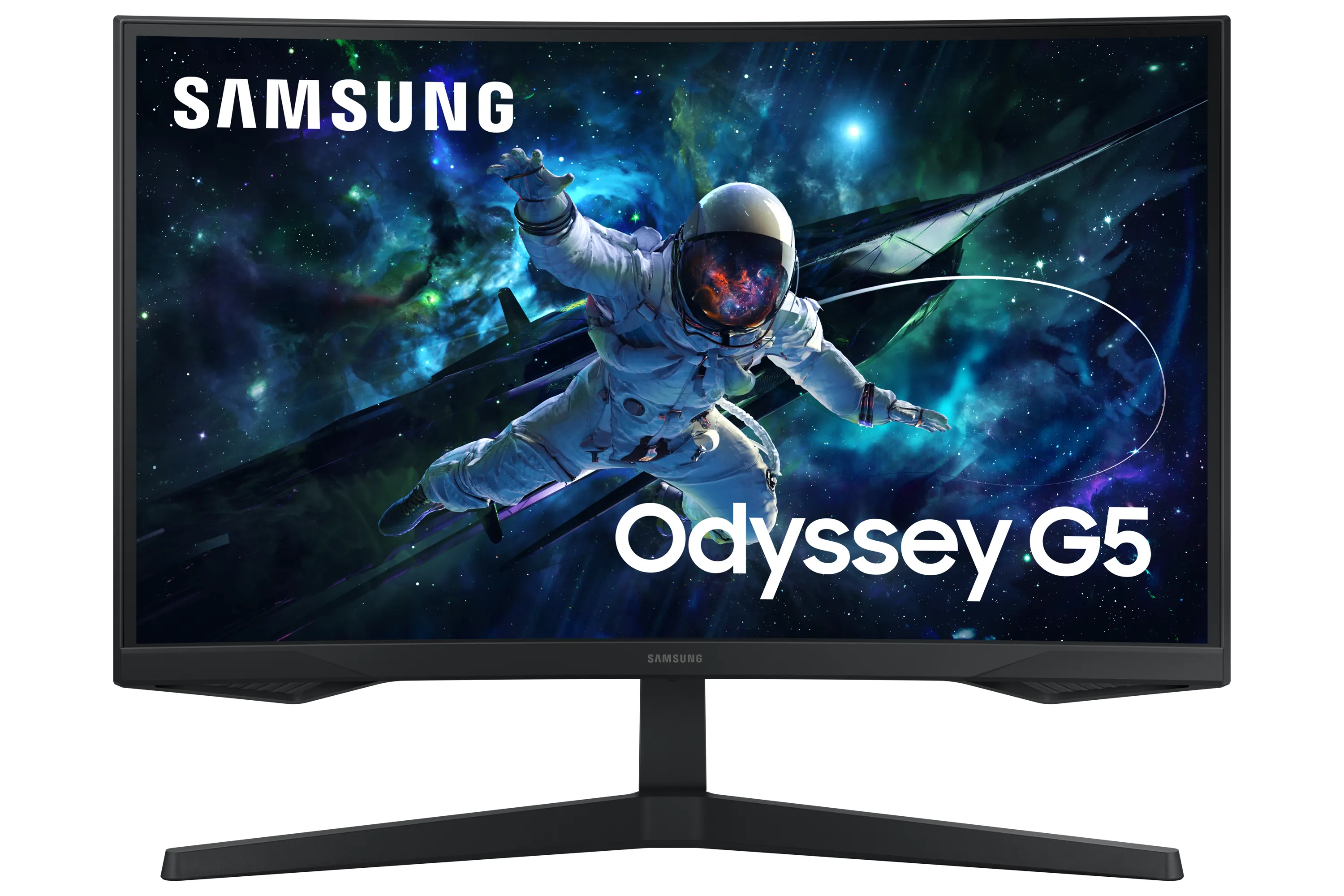 Samsung Odyssey G55C 27" QHD, VA, 165Hz, HDR10 -kaareva pelinäyttö – Samsung