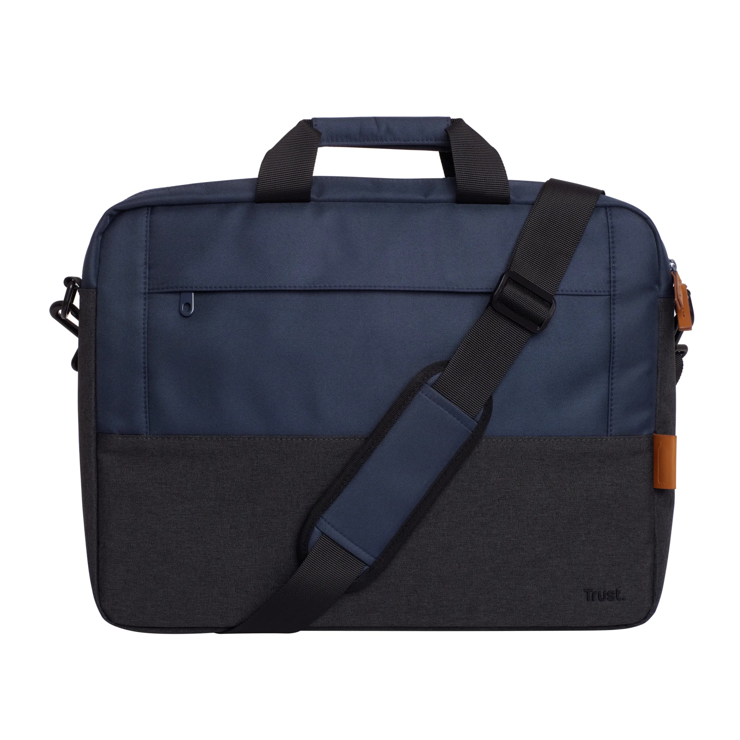 Lisboa 16" Laptop Bag, Dark Blue & Grey