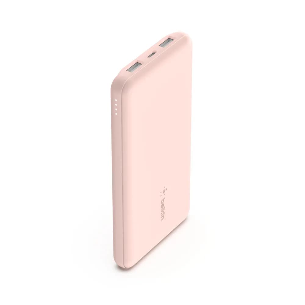 BELKIN 10K POWER BANK USB-C 15W - DUAL USB-A 15CM USB-A TO C PINK