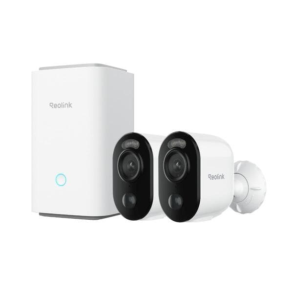 Reolink Home Hub + 2x Argus 3E+ 64GB MicroSDHC 2K Battery Camera – Reolink