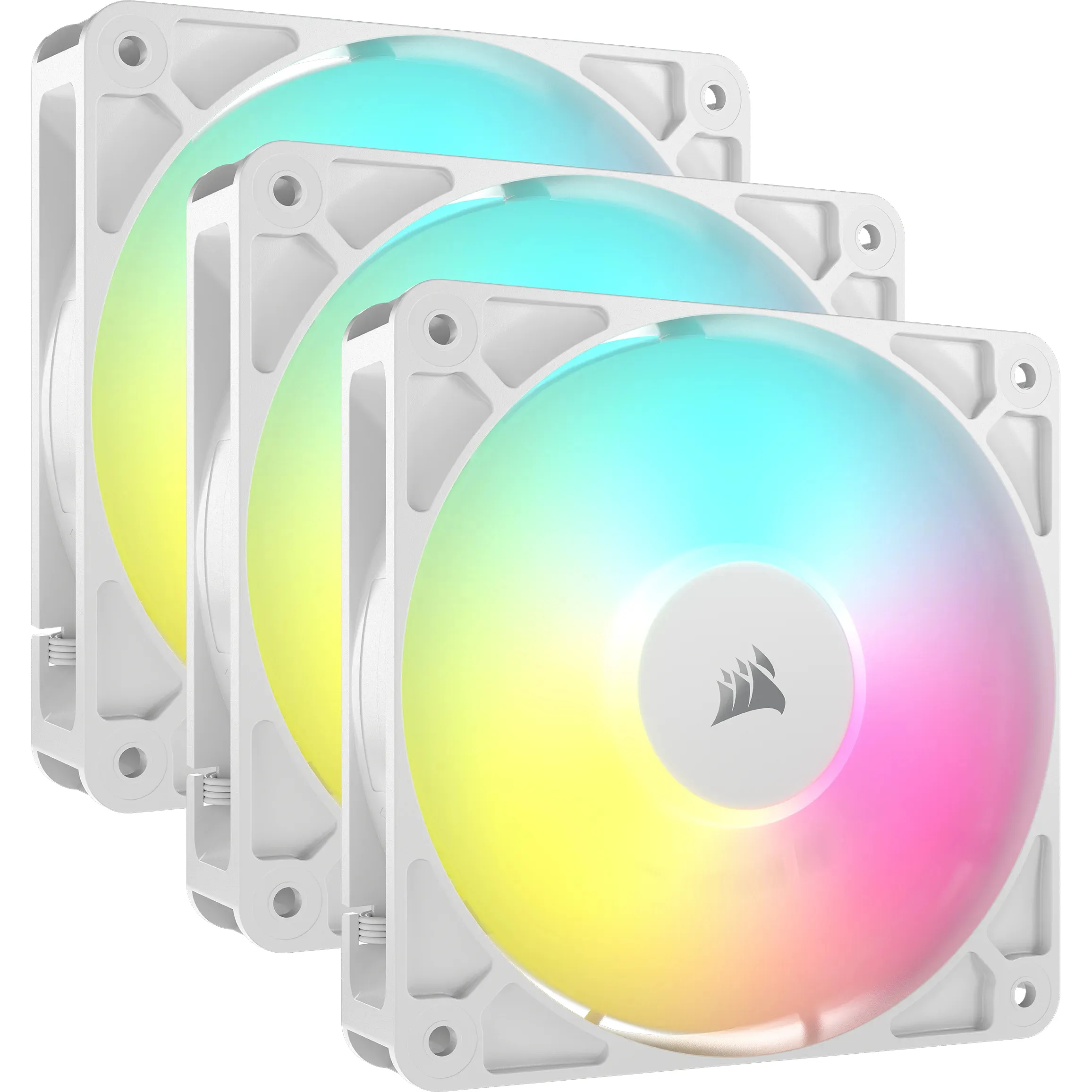Corsair RS120 ARGB 120 mm kotelotuuletin 3 kappaleen pakkaus - Valkoinen – Corsair