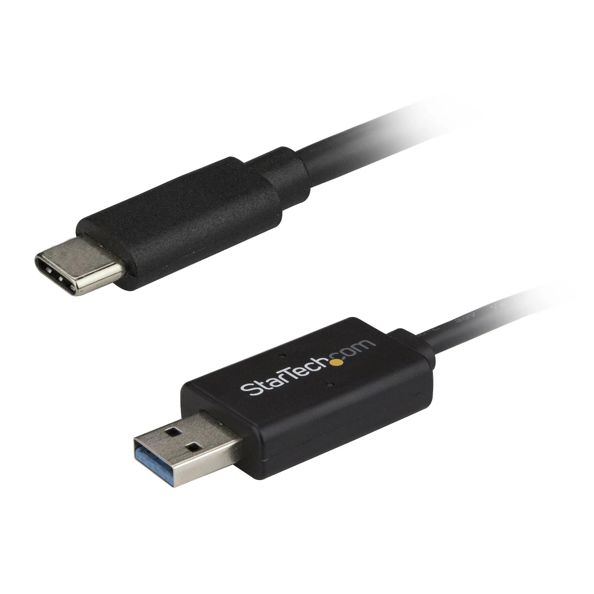 StarTech USB-C – USB-A 3.0 -tiedonsiirtokaapeli, 2 m, musta