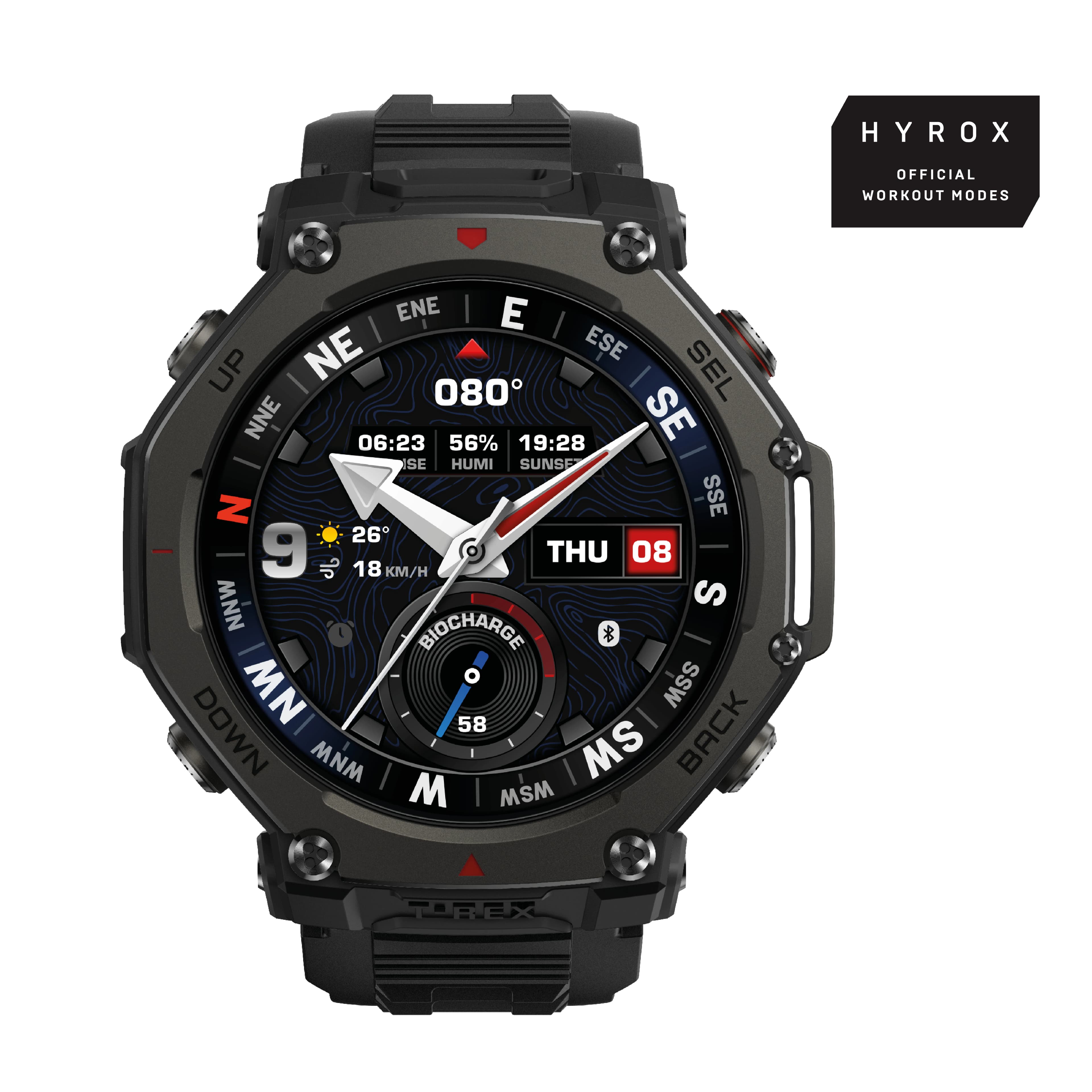 Amazfit T-Rex 3 Pro 48mm -urheilukello, musta – AMAZFIT
