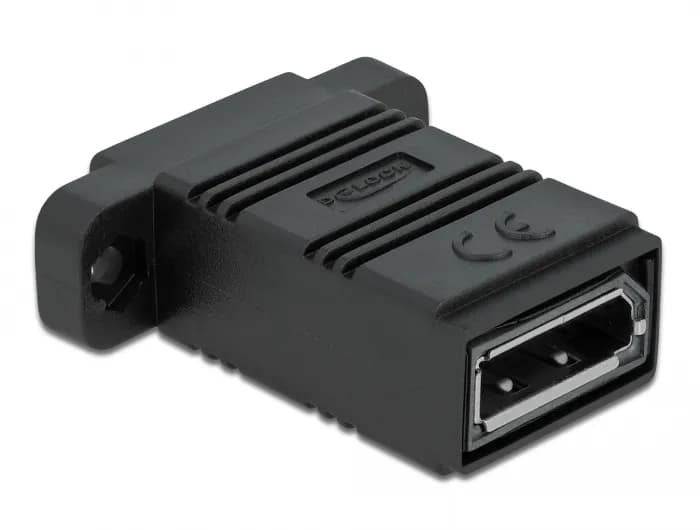 DeLock Easy 45 DisplayPort - DisplayPort -sovitin, Musta – De-Lock