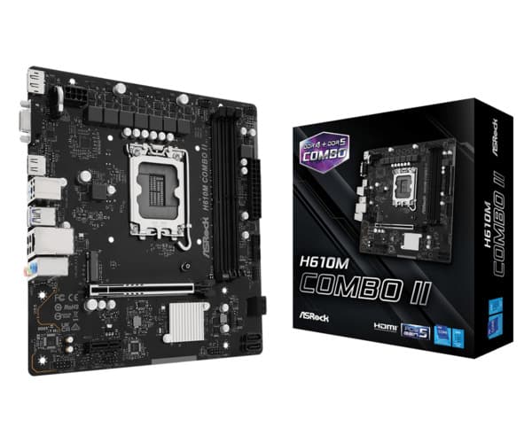 ASRock H610M COMBO II LGA1700 mATX-emolevy