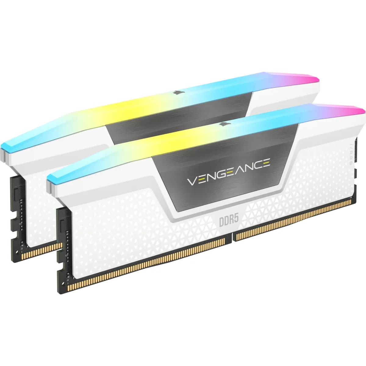 Corsair VENGEANCE RGB 64 Gt (2 x 32 Gt) DDR5 5200 MHz, CL40 -muisti, valkoinen (XMP) – Corsair