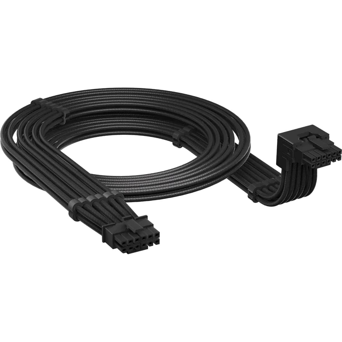 Corsair 90° Style A, 12V-2x6-sovitekaapeli, 65 cm, musta – Corsair