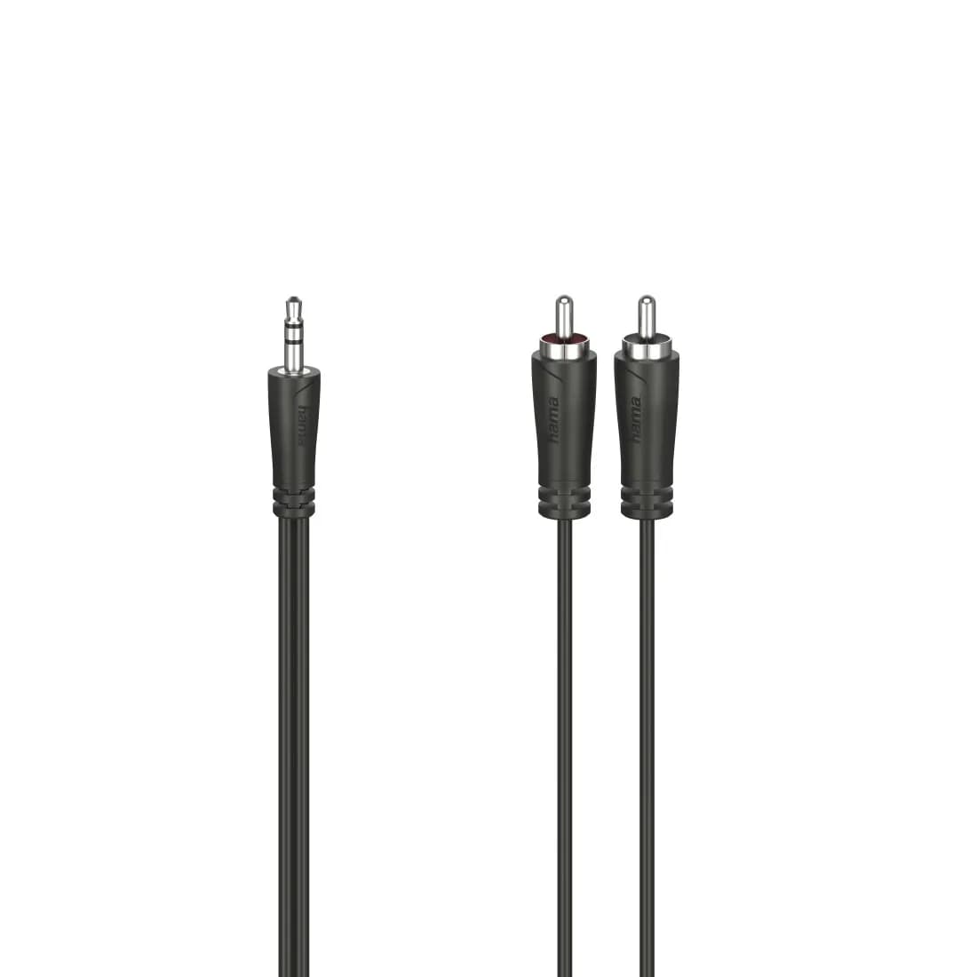 Hama 3,5 mm – 2x RCA -audiokaapeli, 1,5 m, musta – Hama