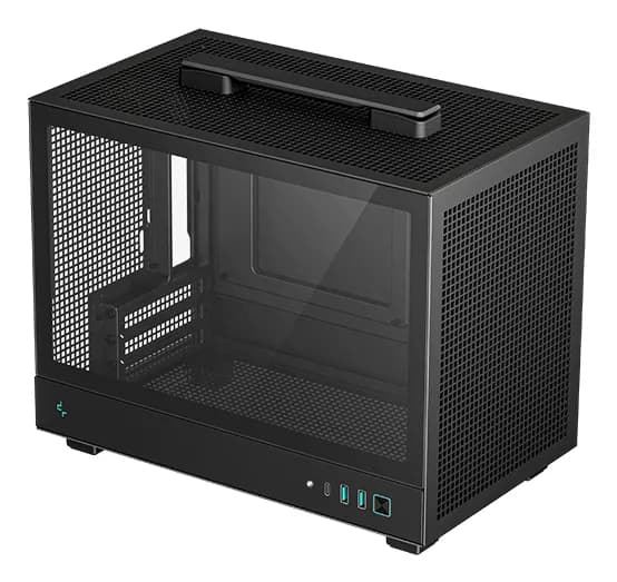 DeepCool CH160 -mini-ITX-kotelo ikkunalla, musta