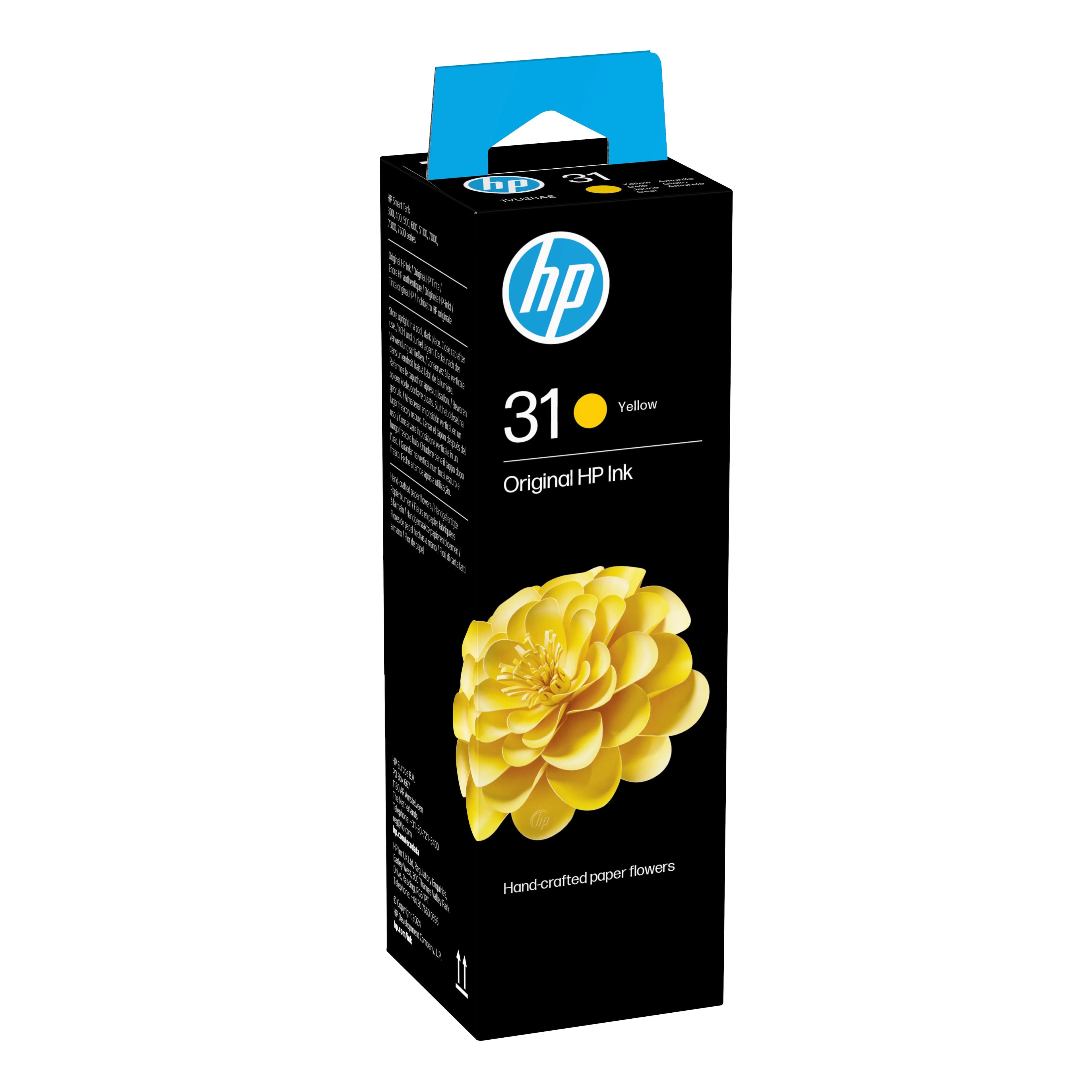 HP 31-mustepullo, 70 ml, keltainen – HP INC