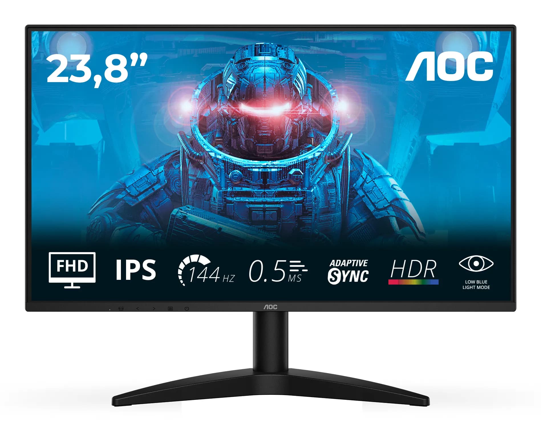 AOC 24B36X 23.8" Full HD, IPS, 144Hz, HDR10 -pelinäyttö – AOC