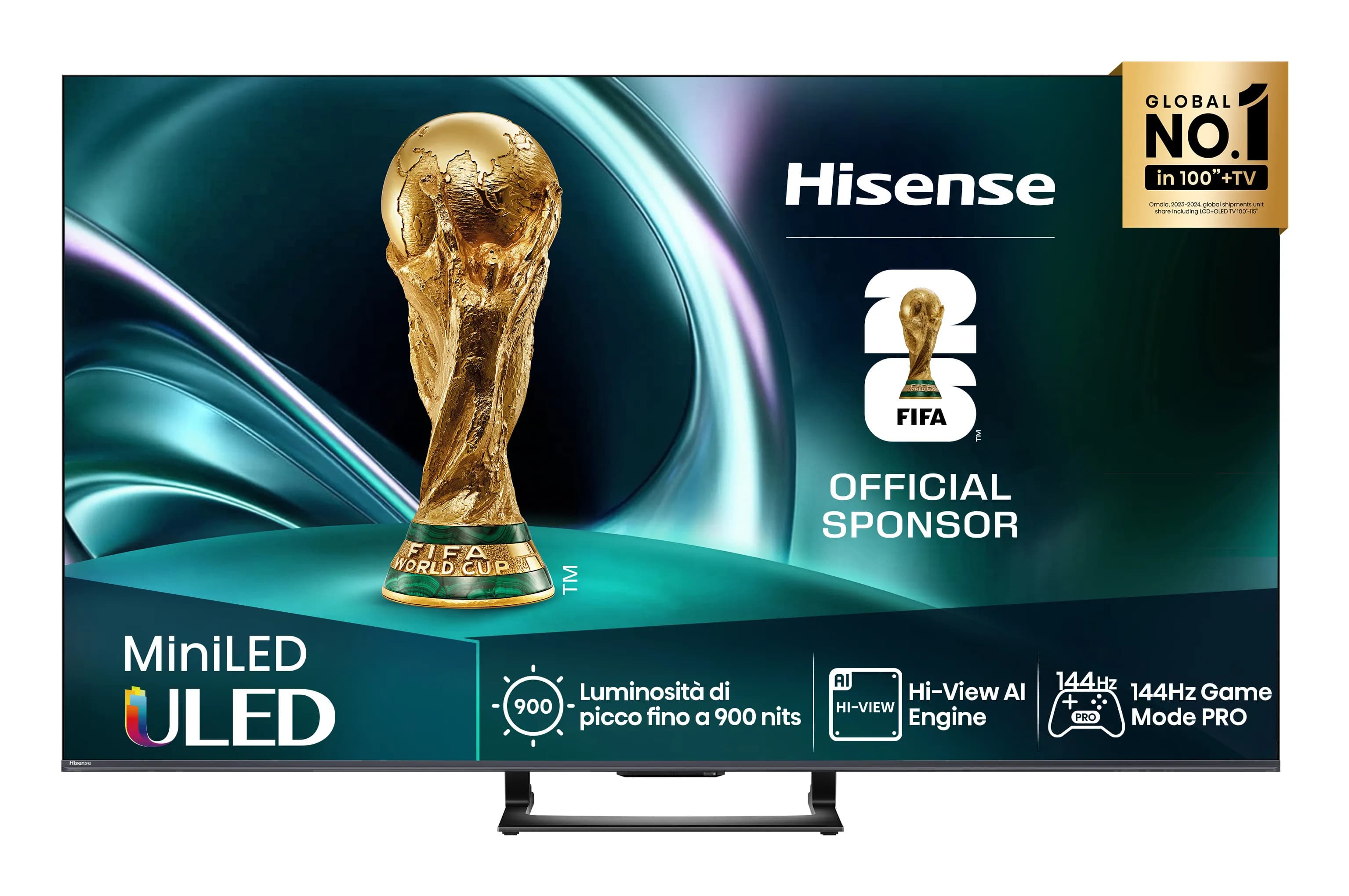 Hisense U7Q 55" 4K ULED MiniLED VIDAA TV, 144 Hz, Dolby Vision IQ, HDR10+ – HISENSE