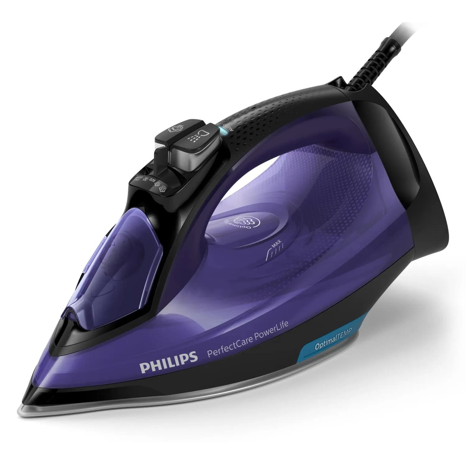 Philips PerfectCare GC3925/30 -höyrysilitysrauta, 2500 W, 0,3 l, Black/Purple – Philips