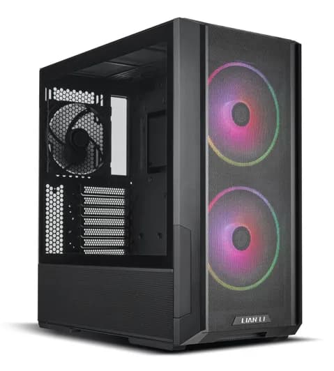 Lian Li LANCOOL 216RX -miditornikotelo ikkunalla ja RGB-valaistuksella, musta – Lian-Li