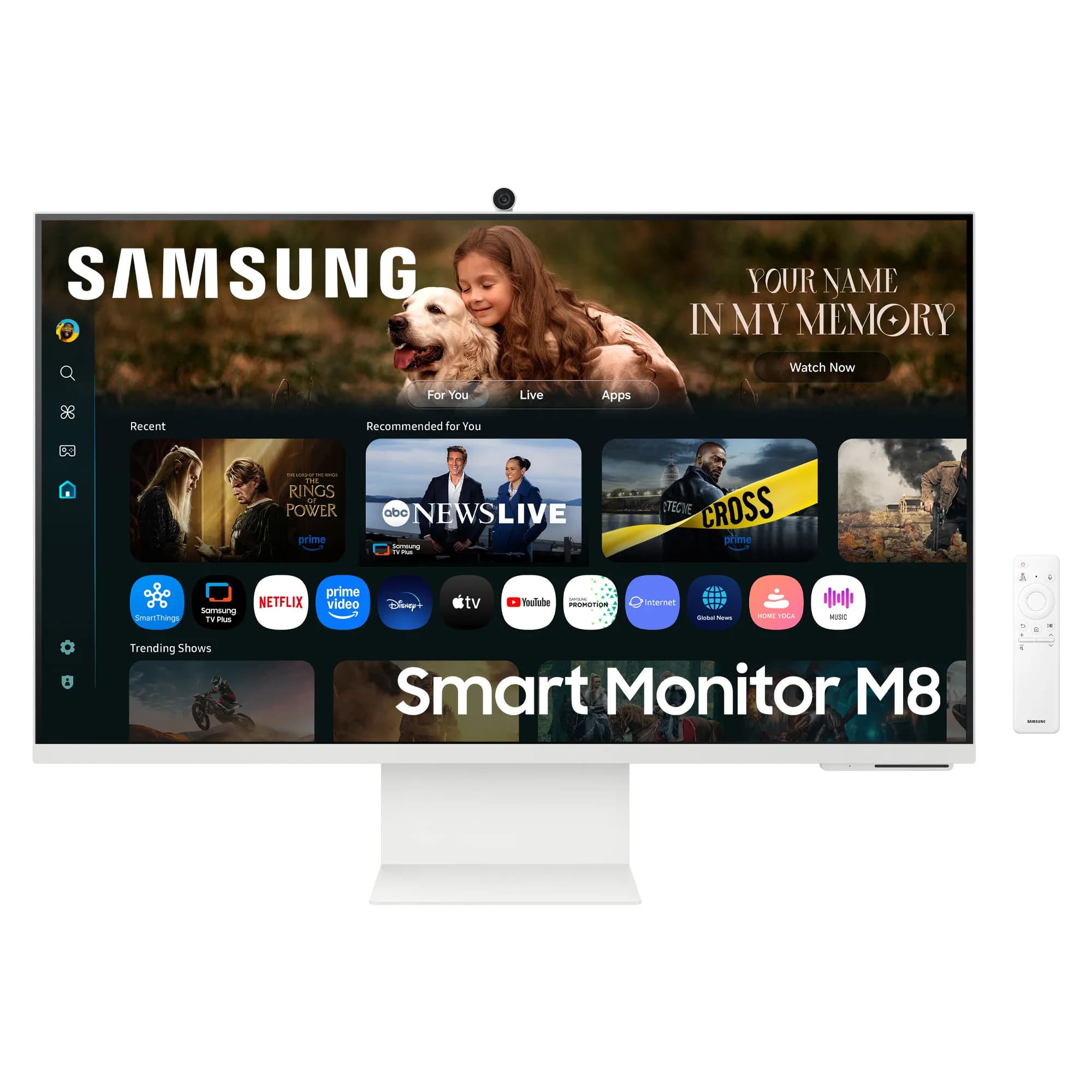 Samsung Smart Monitor M80F 32" 4K UHD, VA -näyttö, USB-C hub – Samsung