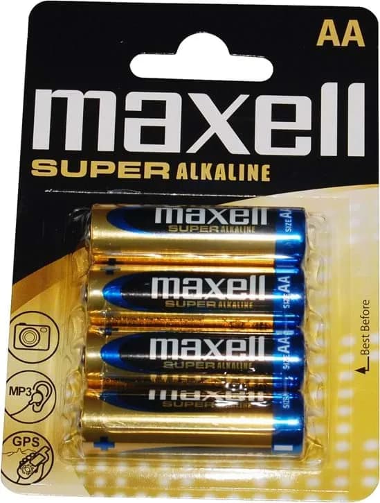 Maxell paristot AA (LR06) Super Alkaline, 1,5V, 4-pakkaus
