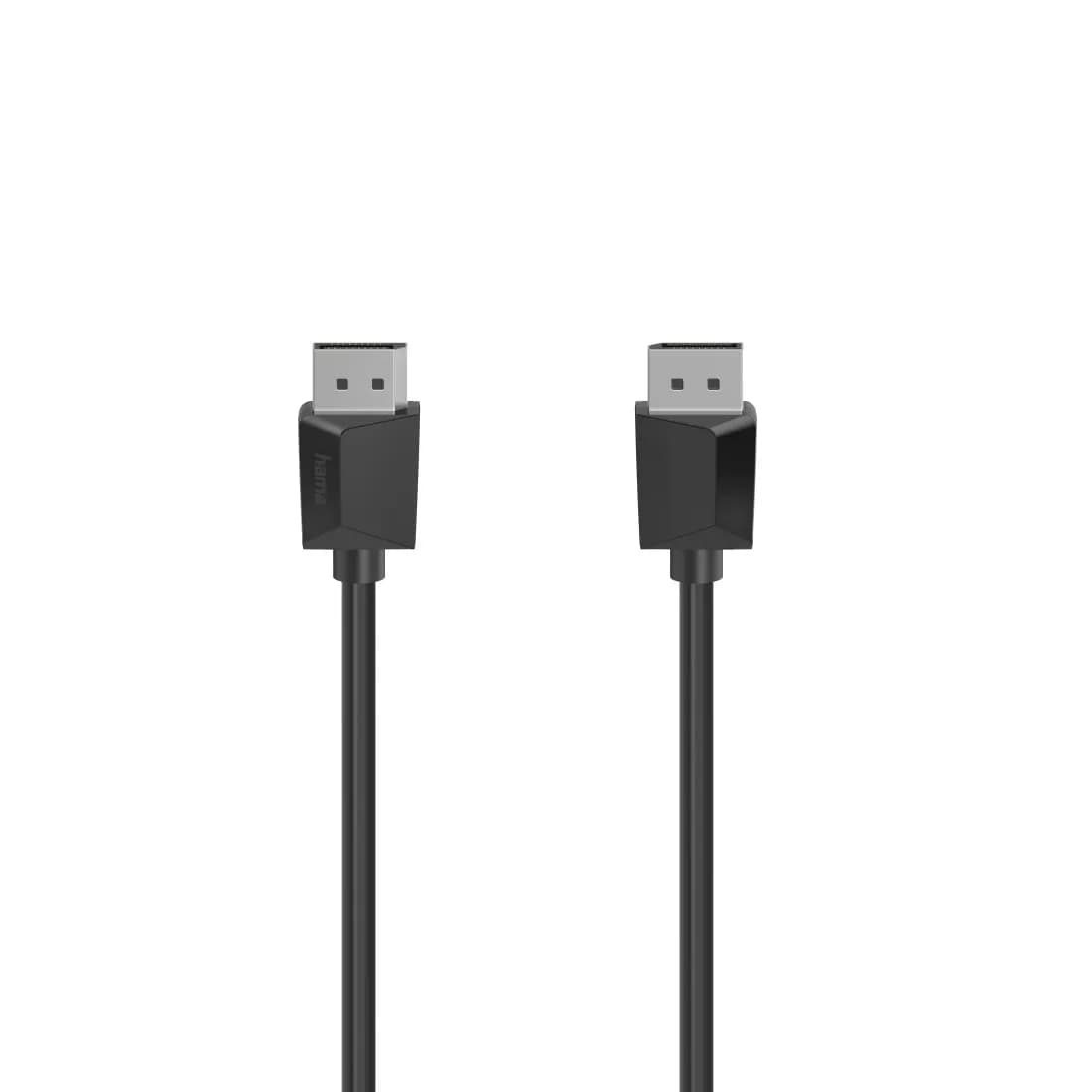 Hama DisplayPort 1.2 -kaapeli, jossa 4K, 1,5 m, musta – Hama