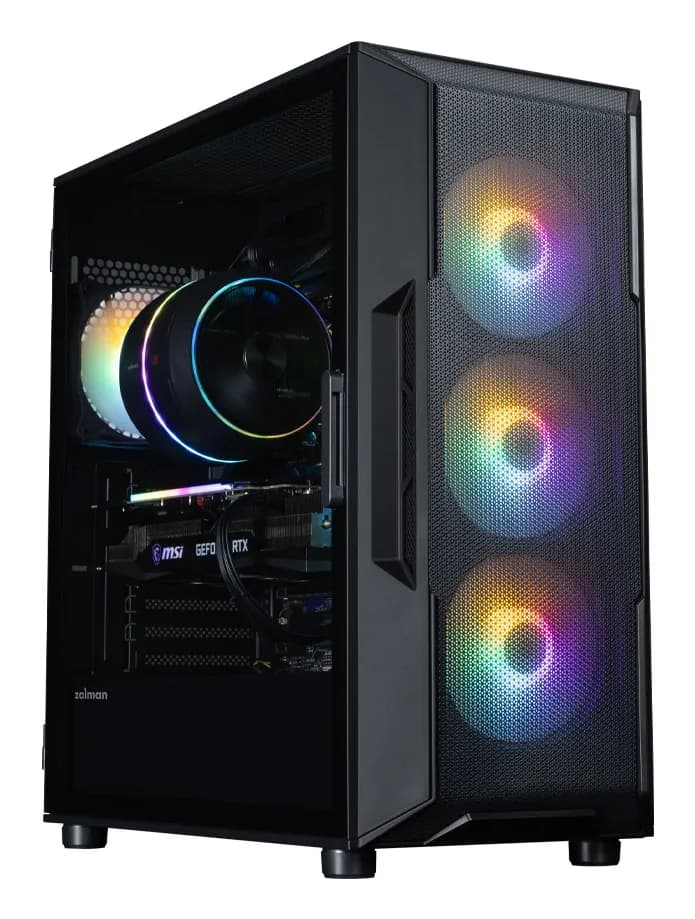 Zalman i3 NEO V2 -miditornikotelo ikkunalla, RGB-valaistuksella, musta
