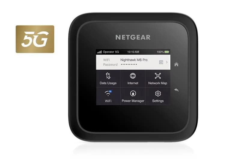 Netgear MR6450 - Nighthawk M6 5G WiFi 6 Mobile Hotspot Router, Unlocked, Up to 2.5Gbps