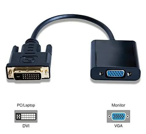 MicroConnect Adapter DVI-D to VGA adapter -adapteri, Musta – Microconnect
