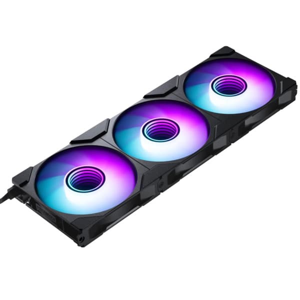 Phanteks M25 Gen2 120 mm PWM D-RGB -kotelotuuletin, 3 kpl pakkaus, musta