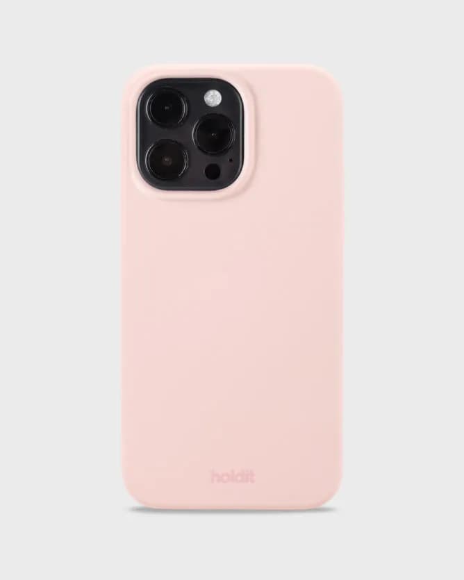 Holdit Silicone Case iPhone 14 Pro Max -suojakuori, Vaaleanpunainen – HOLDIT