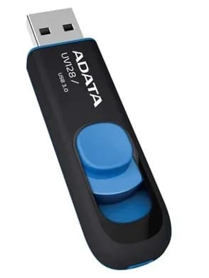 A-DATA DashDrive UV128 USB 3.2 Gen 1 32 Gt -muistitikku, musta/sininen