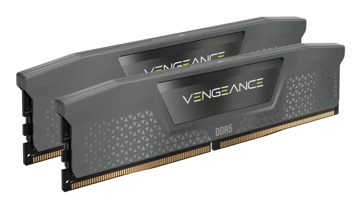 Corsair VENGEANCE 32 Gt (2 x 16 Gt) DDR5 6000 MHz, CL38 -muisti, harmaa (EXPO, XMP) – Corsair