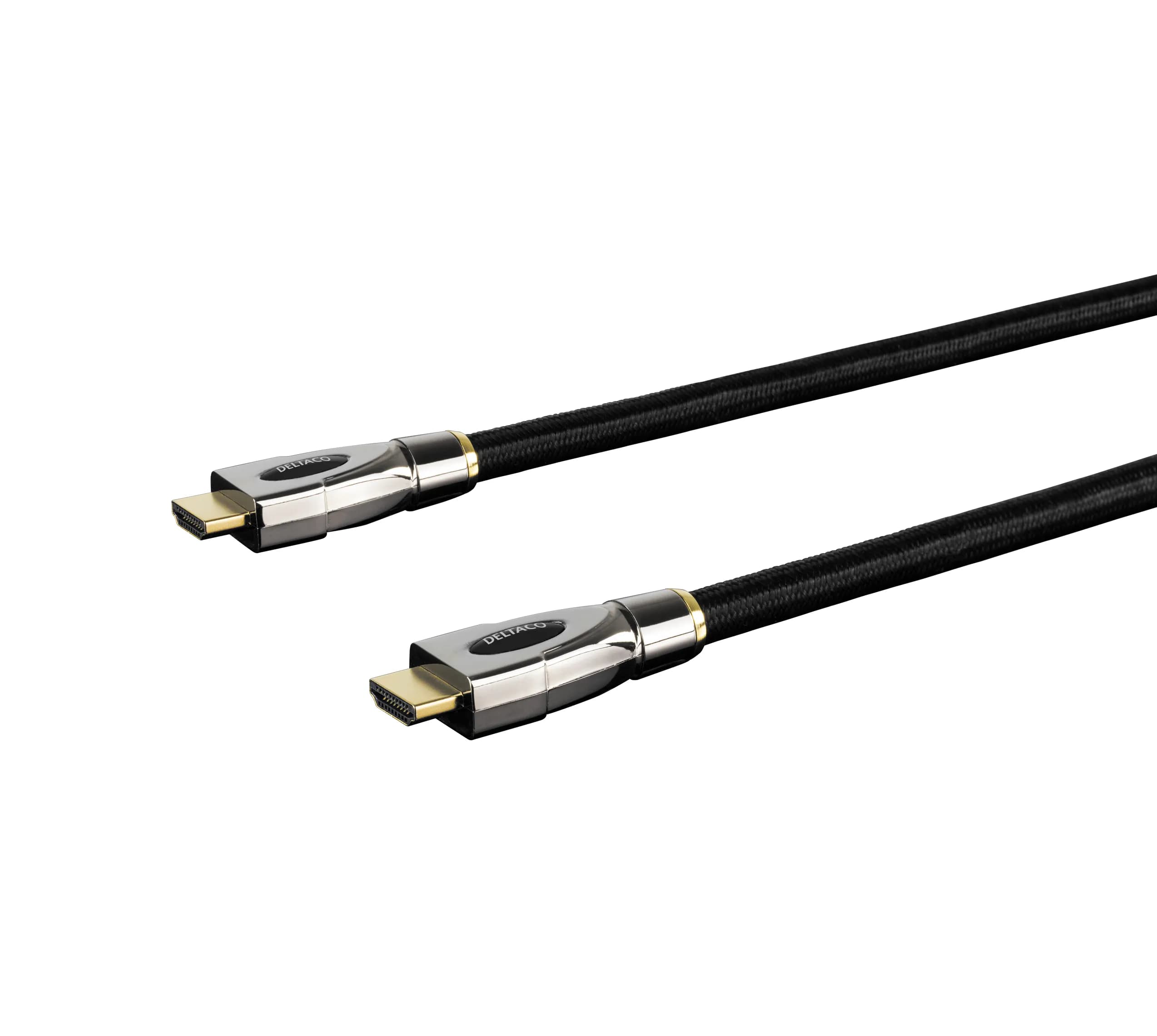 Deltaco PRIME HDMI-4150 Active HDMI 2.0 -kaapeli, jossa 4K ja Ethernet, 15 m, musta