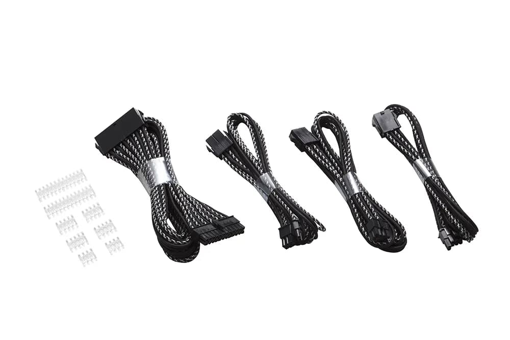 Phanteks Extension Cable Combo Pack, musta/hopea