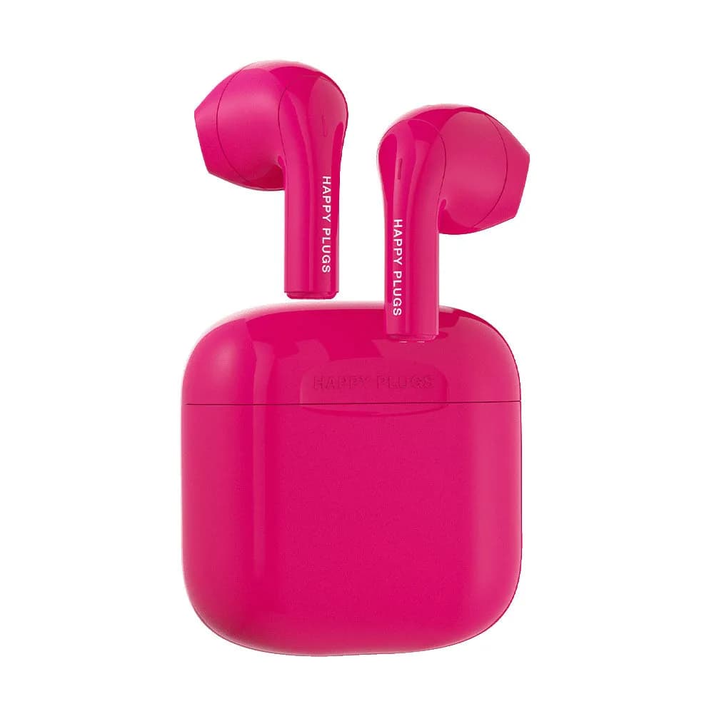 Happy Plugs JOY -langattomat nappikuulokkeet, cherry red