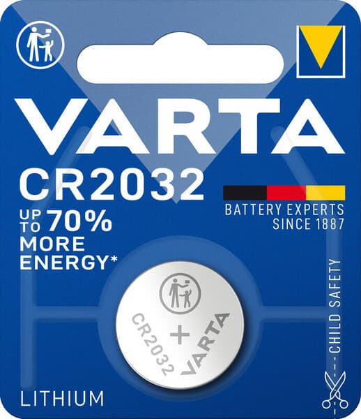 VARTA LITHIUM Button/Coin CR2032 -nappiparisto