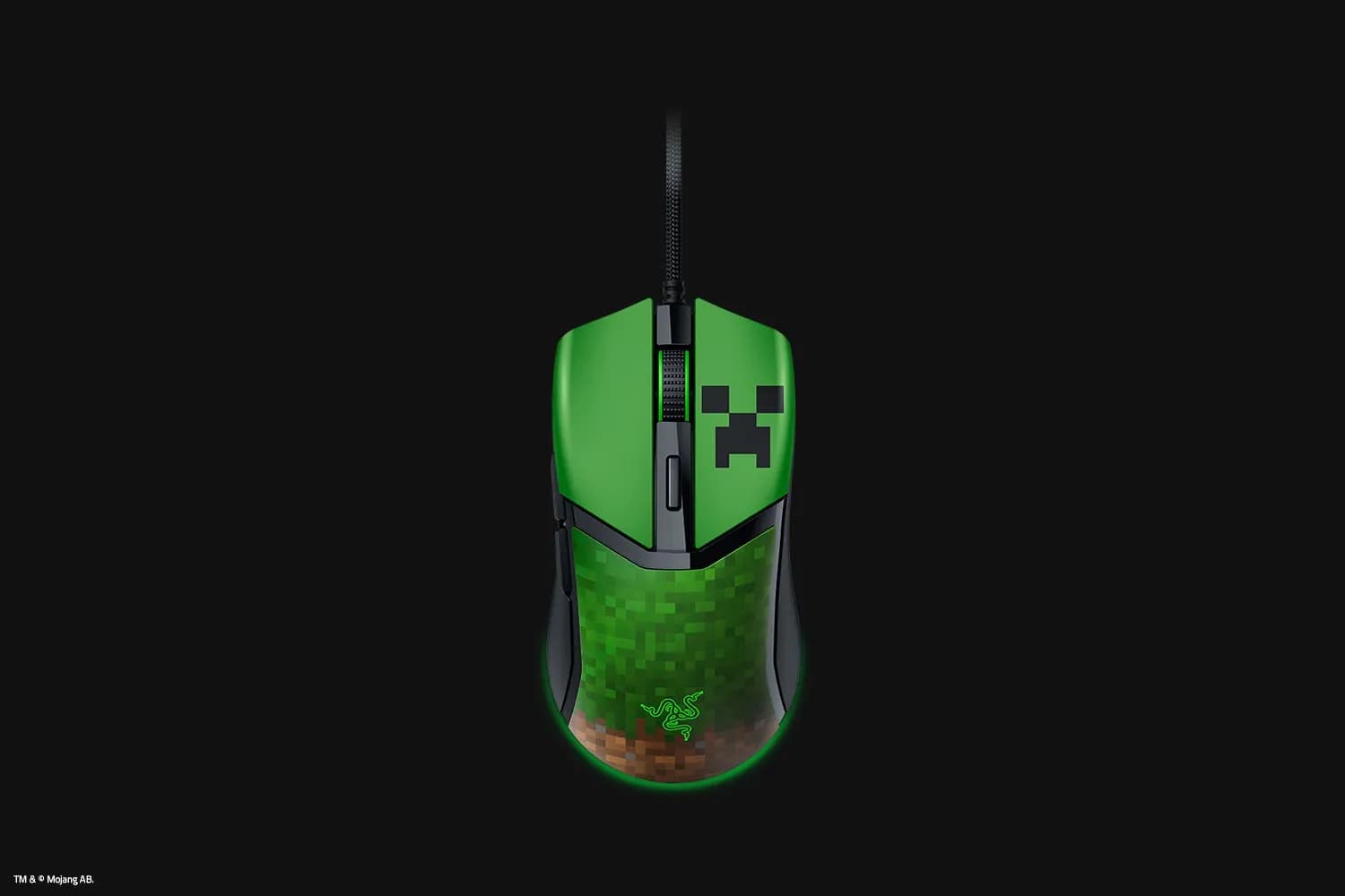 Razer Cobra Minecraft Edition -langallinen pelihiiri, musta, vihreä – Razer