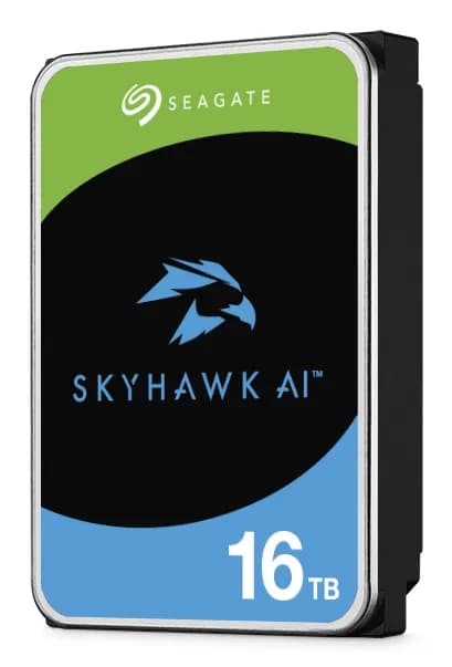Seagate SkyHawk AI 3.5" 16 Tt, 7200 RPM, 512 MB, 550 WRL, SATA III -kovalevy (valvontakäyttöön) – Seagate