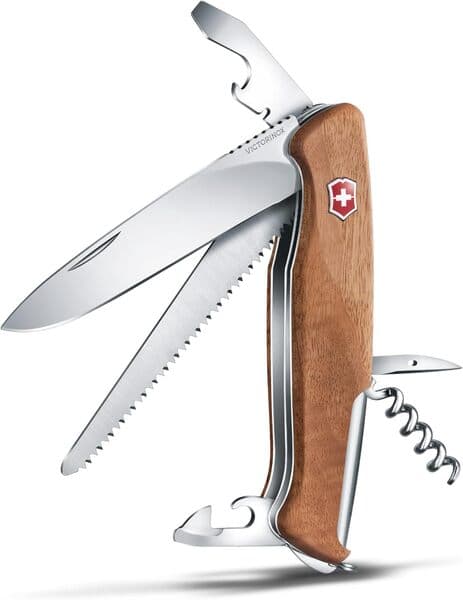 Victorinox Ranger 55 Wood -linkkuveitsi, pähkinäpuu – Victorinox