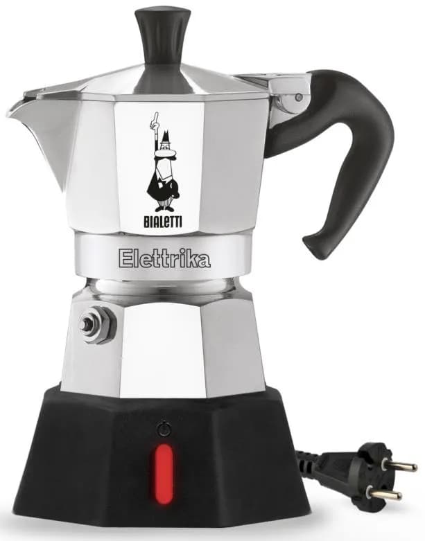 Bialetti Moka Elettrika -mutteripannu, 2 kuppia, alumiini, hopea – Bialetti